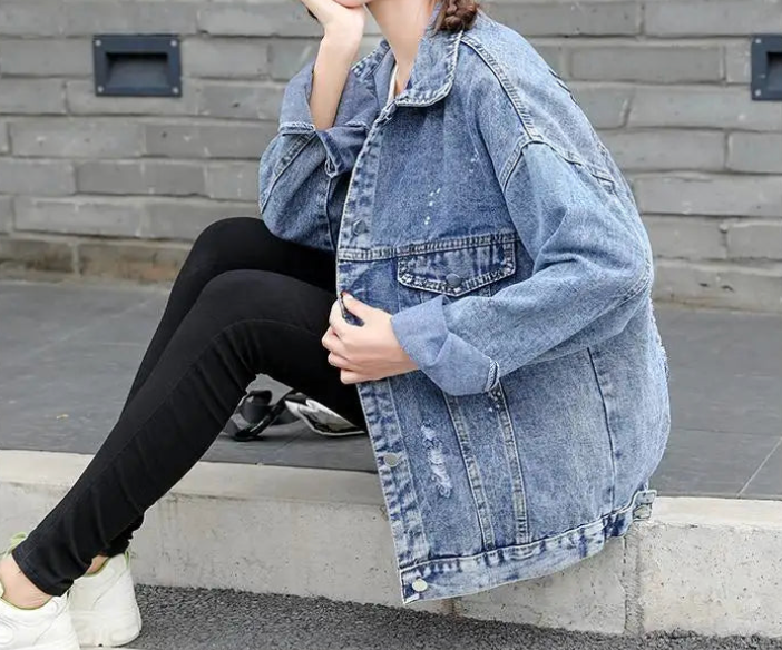 Stilla | Cool Design Jeansjakke Mus Dame