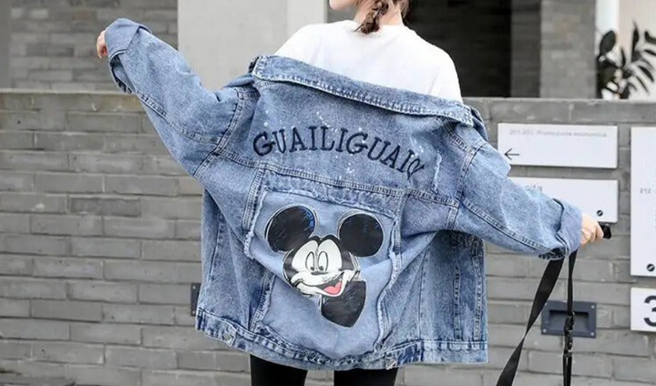 Stilla | Cool Design Jeansjakke Mus Dame