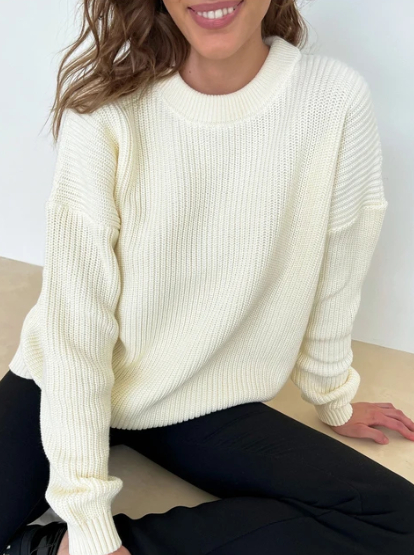 Stilla | Møsset Pullover Til Kolde Dage