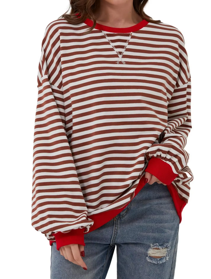 Stilla | Pullover med striber