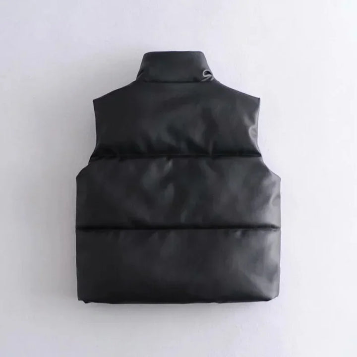 Stilla | Dame Højkrave Quiltet Vest