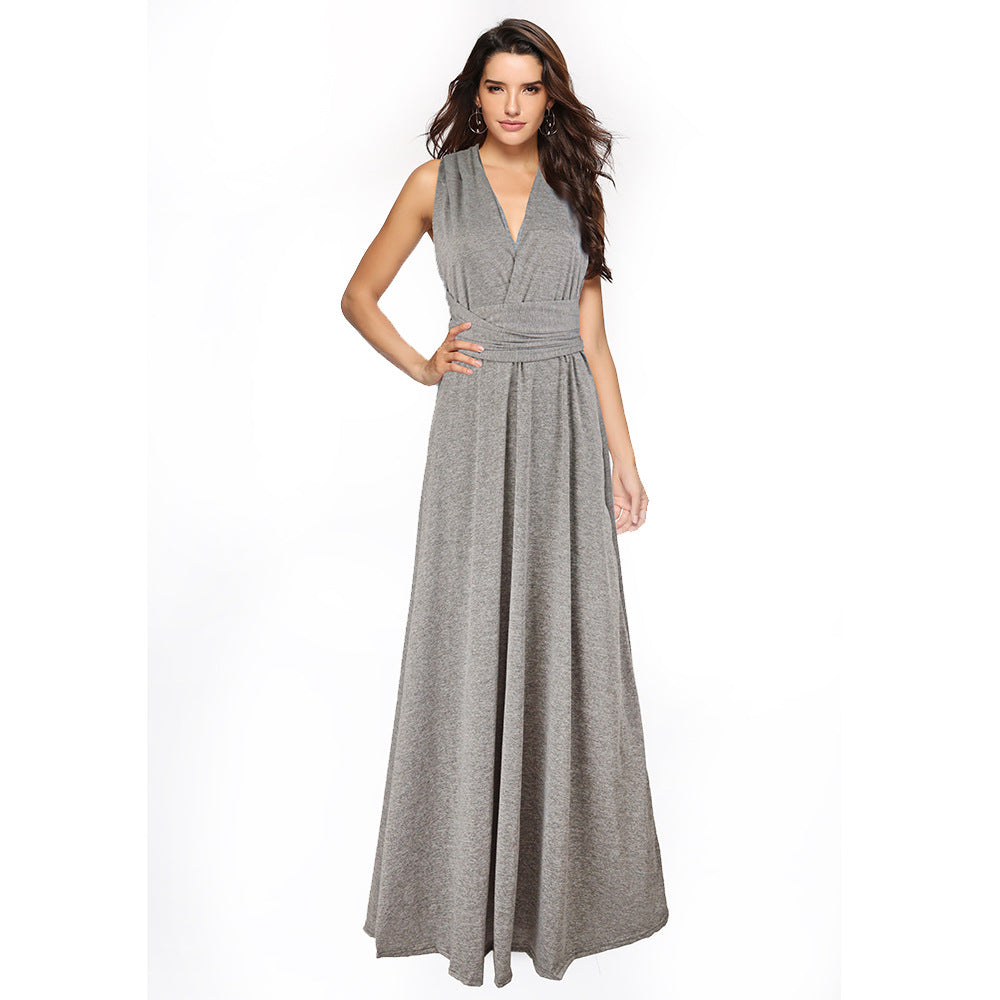 Stilla | Kvinders Multiway Wrap Konvertibel Boho Maxi Kjole