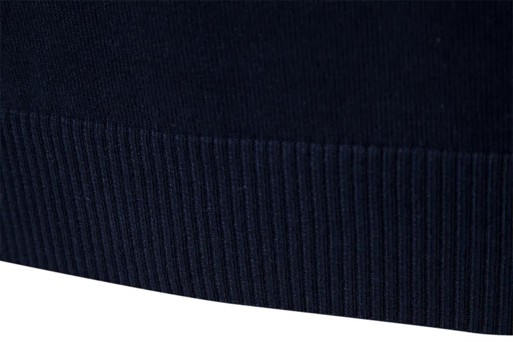 Stilla | Strikpullover med Kvart Lynlås - Elegant Fint Strik til Erhvervsliv & Fritid