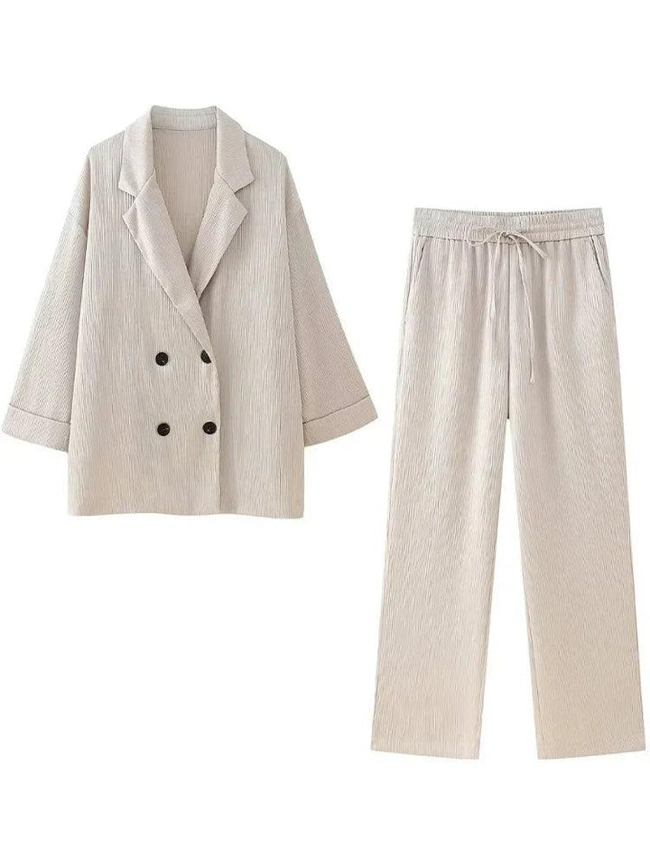 Stilla | Løs Pasform Blazer & Bukse Sæt