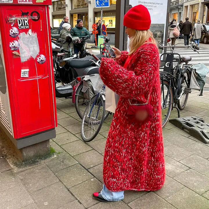 Stilla | Mode Strikfrakke Af Blandingsmateriale