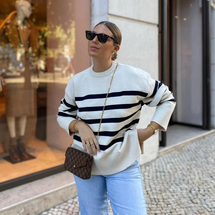 Stilla | Stribet Pullover Sweater