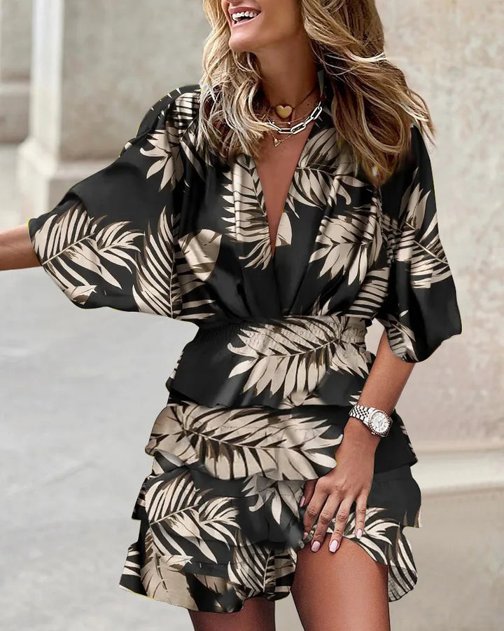Stilla | Stilfuld Mini Kjole Med Print