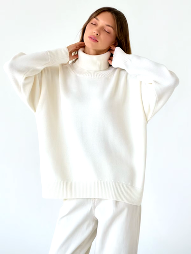 Stilla | S tørremaskinen Oversize-sweater med høj hals