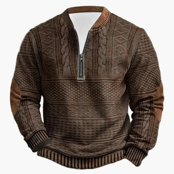 Stilla | Outdoor Casual Pullover med Ståkrave og Lynlås - Moderne Fritidstrøje til Hverdag og Fritid