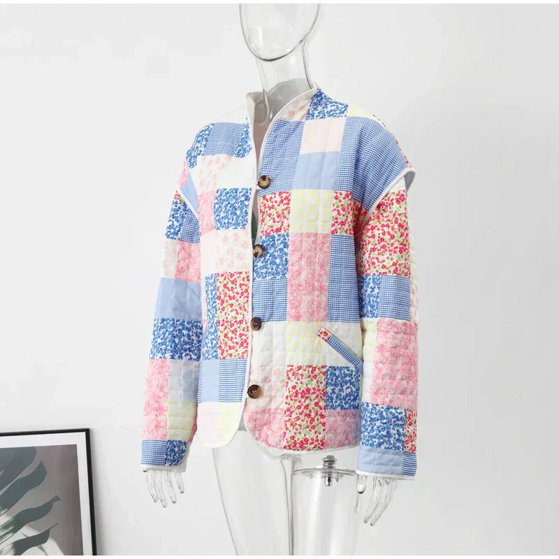 Stilla | Trendy quiltet patchworkjakke