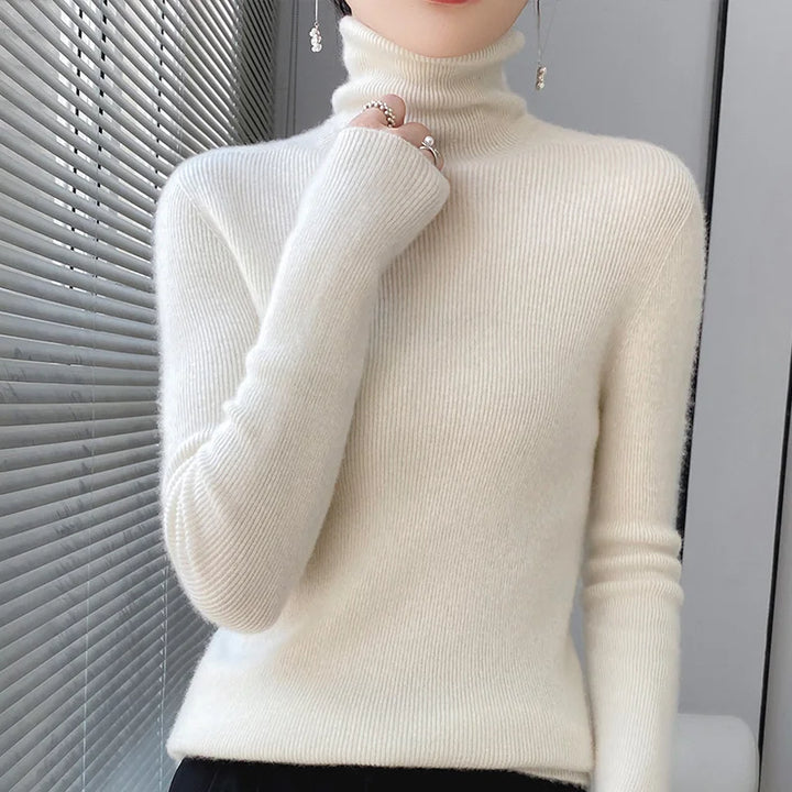 Stilla | Rullekravepullover Af Uld