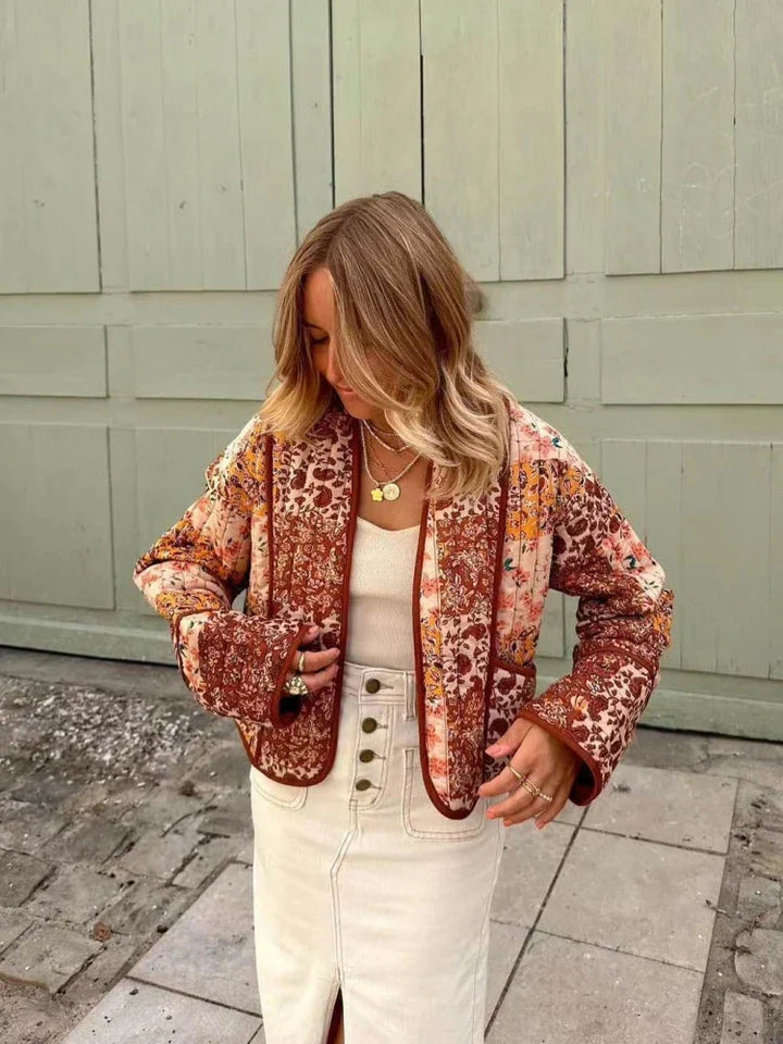 Stilla | Vintage Patchwork Bomuldsfrakke til Damer