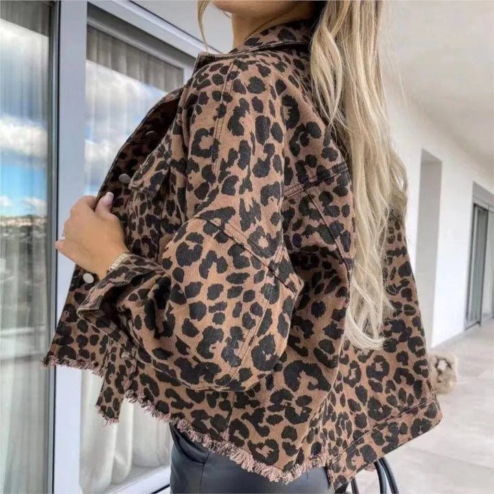 Stilla | Behagelig Leopardjakke