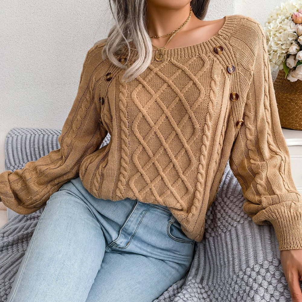 Stilla | Løs strikpullover til fritidslooks