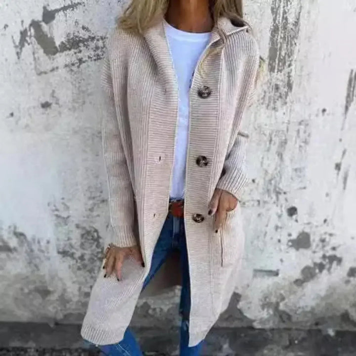 Stilla | Lang Knap Cardigan