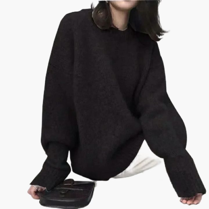 Stilla | Oversize Pullover I Retro Stil til Efterår og Vinter - Moderne, Rummelig Pasform, Perfekt til Hverdagen
