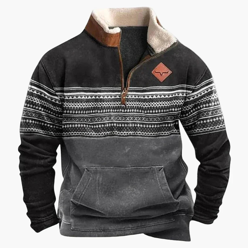 Stilla | Wild West Vintage Pullover - Stilfuld Fritids-Sweater med Western-Charme