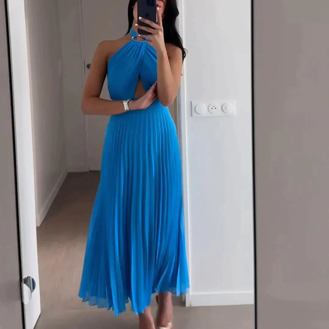 Stilla | Blå Elegante Kjole