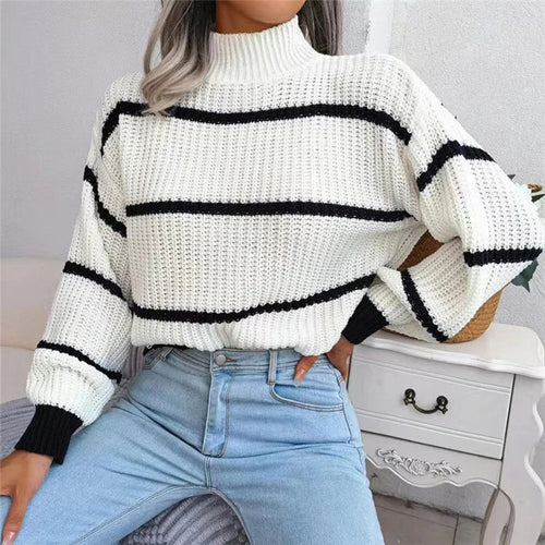 Stilla | Moderne Couture Rullekrave sweater med Finstrik