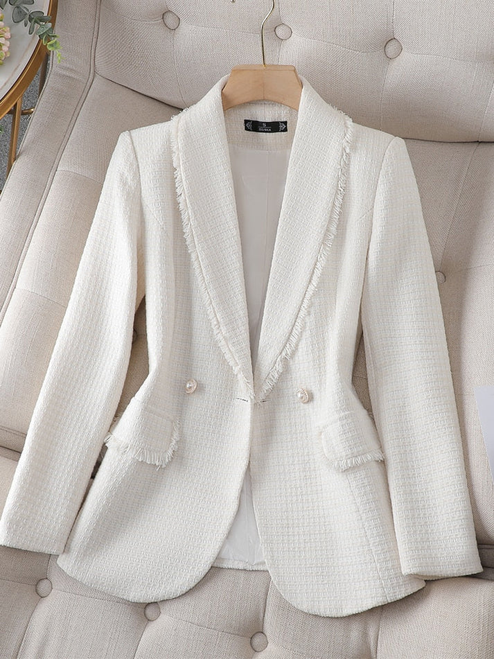 Stilla | Elegant Blazer Af Fleece Og Struktureret Stof Til Damer