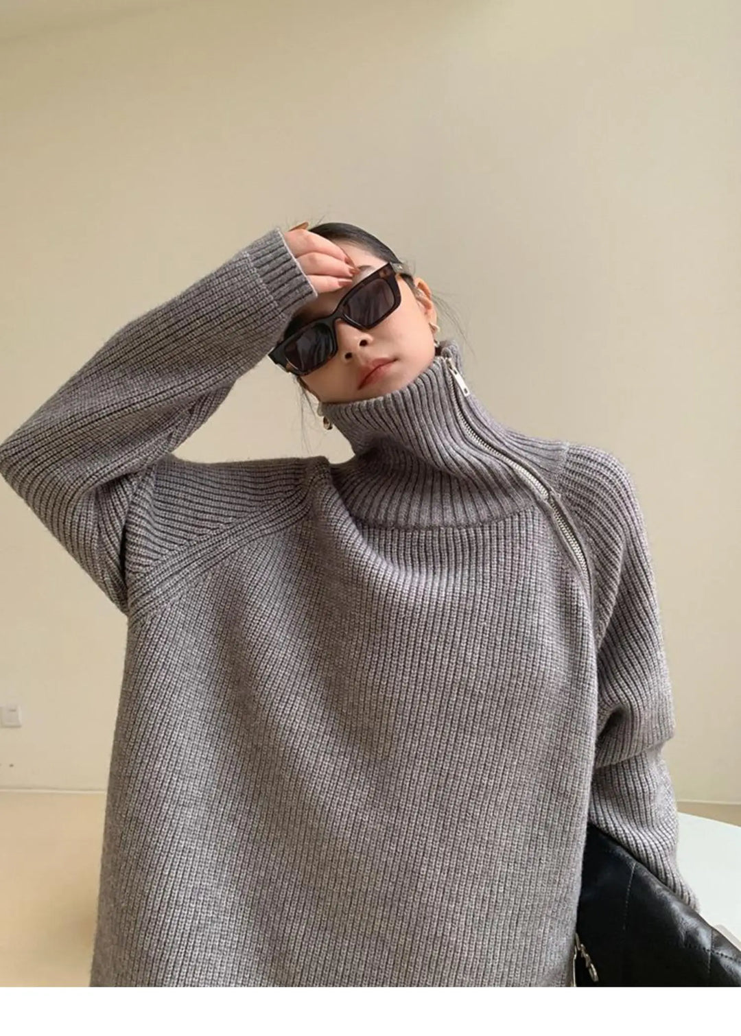 Stilla | Pullover med ståkrave