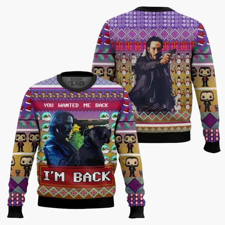 Stilla | Grim Jultrøje - Sjov "Wick-Mas" Pullover til Fans, Jul, Fest