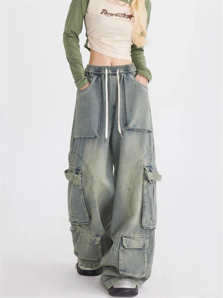 Stilla | Retro Løse Jeans Med Store Lommer