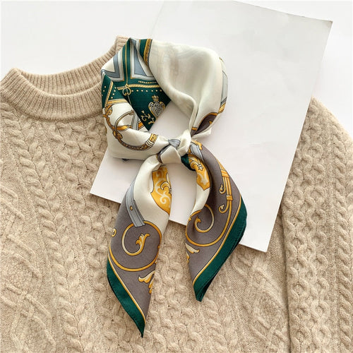 Stilla | Square 100% Silke Chic Kvinders Scarf