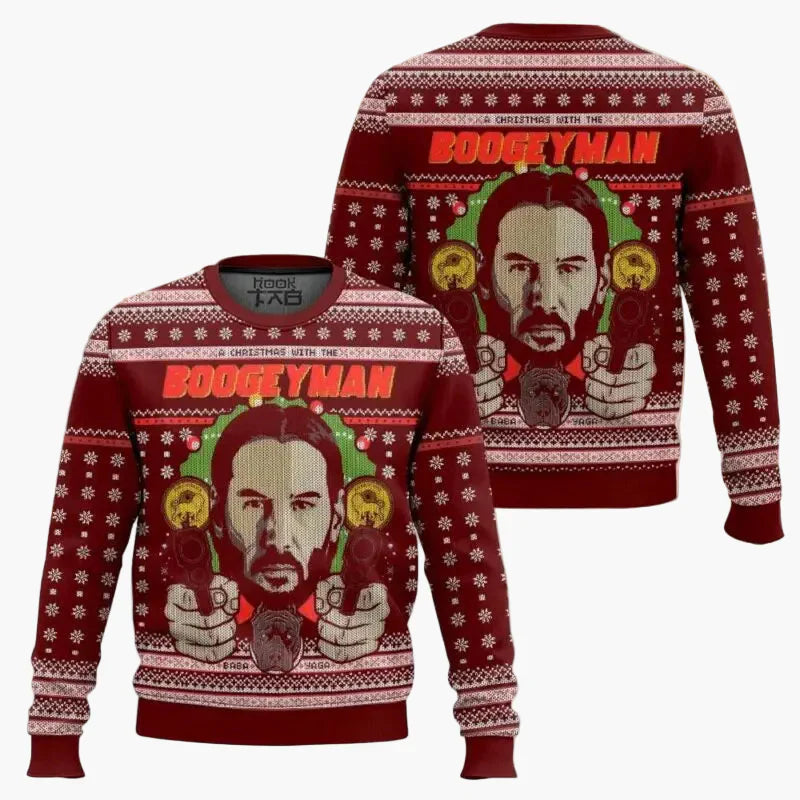 Stilla | Grim Jultrøje - Sjov "Wick-Mas" Pullover til Fans, Jul, Fest