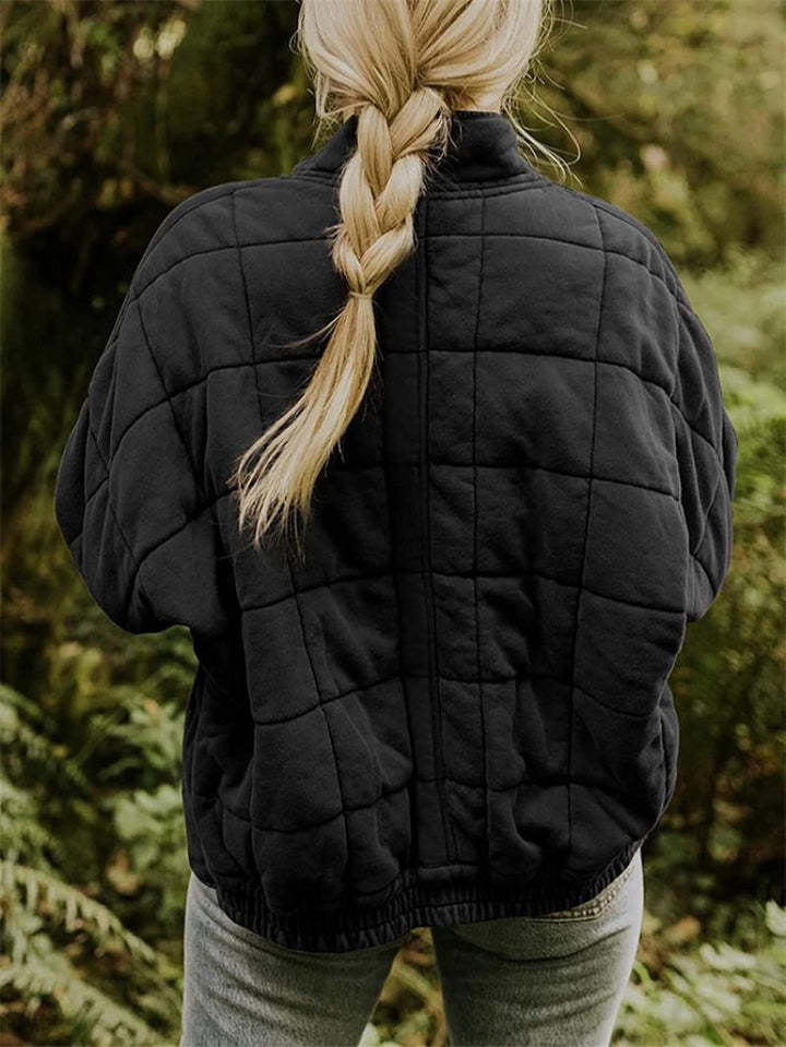 Stilla | Stilfuld Quilted Jakke med Lynlås