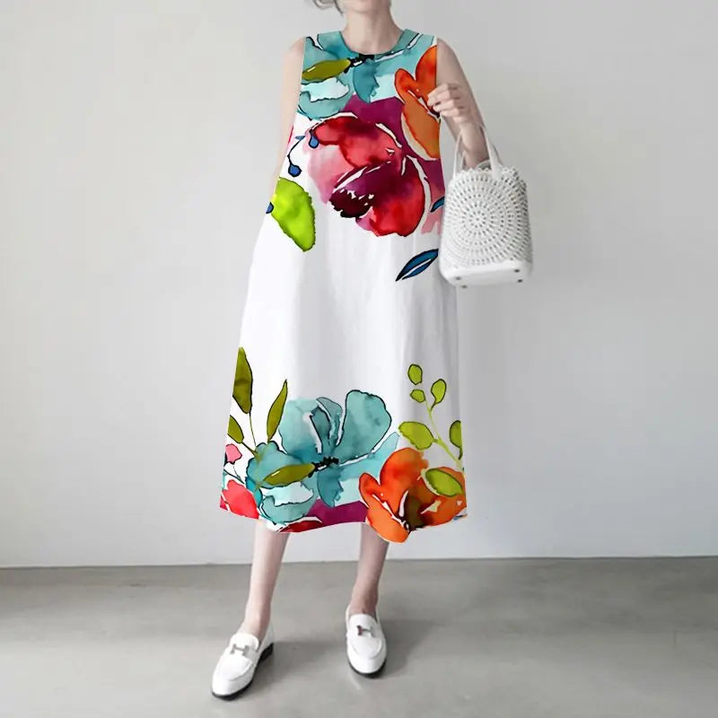 Stilla | Elegante Maxi Solkjole Bomuld