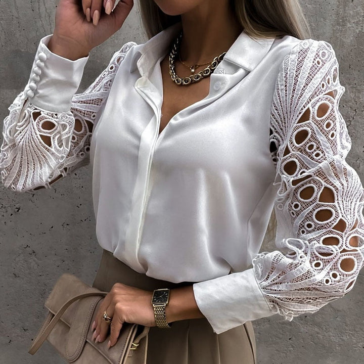 Stilla | Bluse med blonde til damer