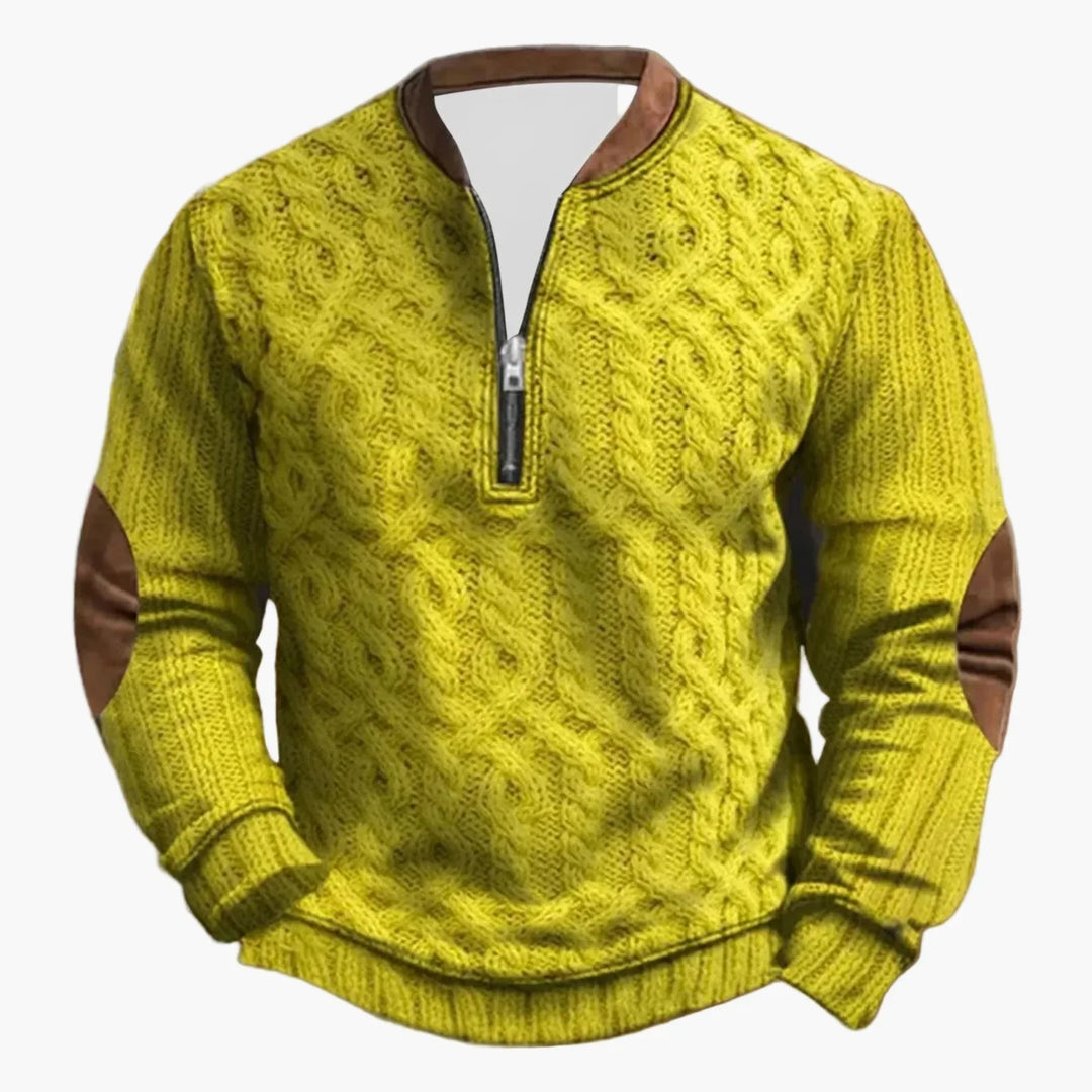 Stilla | Udendørs Fritidspullover med Ståkrave og Lynlås - Stilfuld Langærmet Sweater til Hverdag og Eventyr