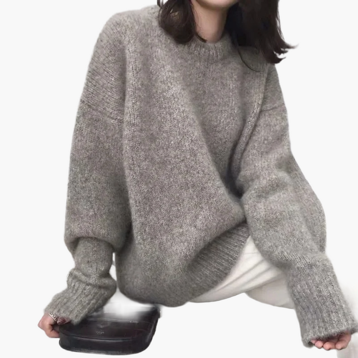 Stilla | Oversize Pullover I Retro Stil til Efterår og Vinter - Moderne, Rummelig Pasform, Perfekt til Hverdagen