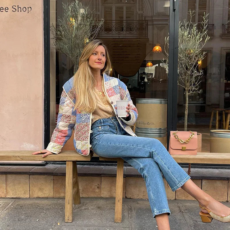 Stilla | Trendy quiltet patchworkjakke