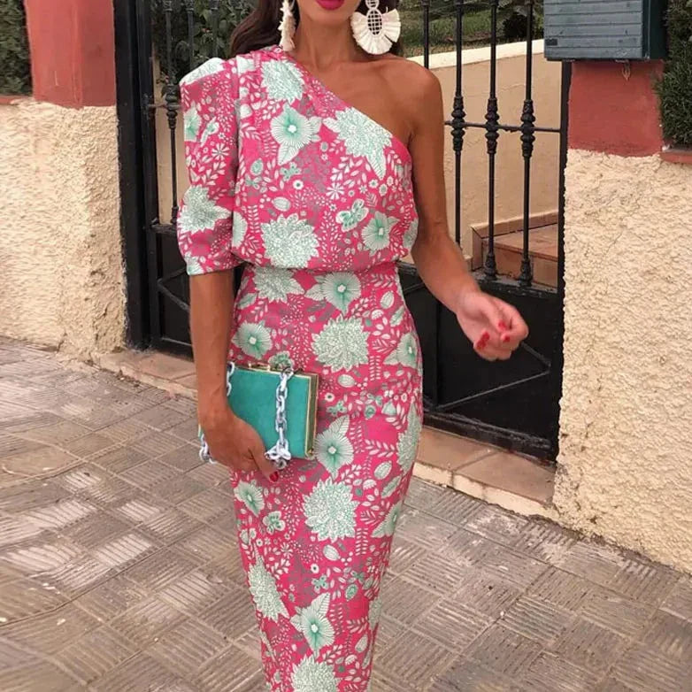 Stilla | Elegante Maxikjole Med Print