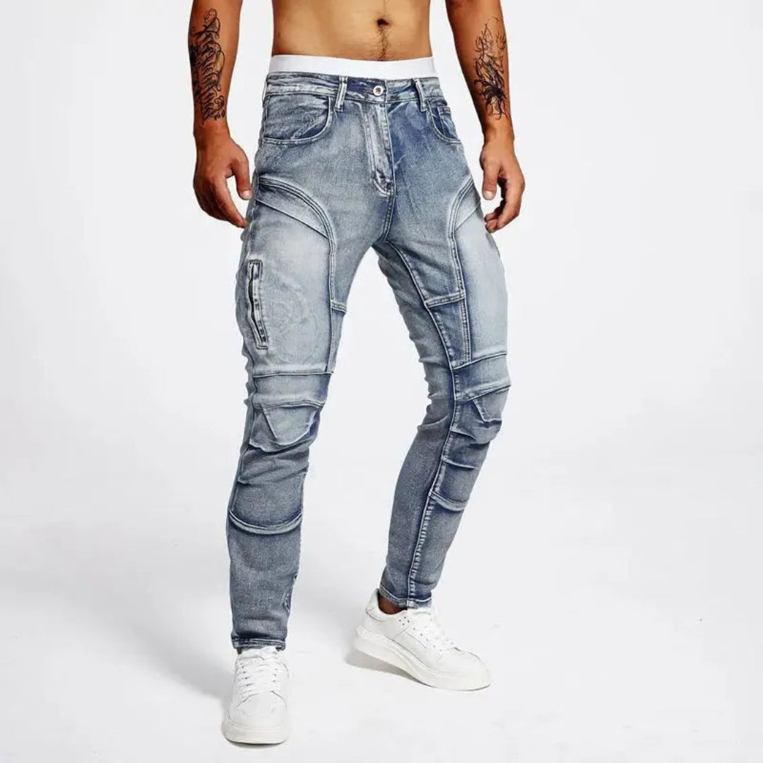 Stilla | Fit Moto Jeans I Premium Stretch-Denim med Panel-Sømme