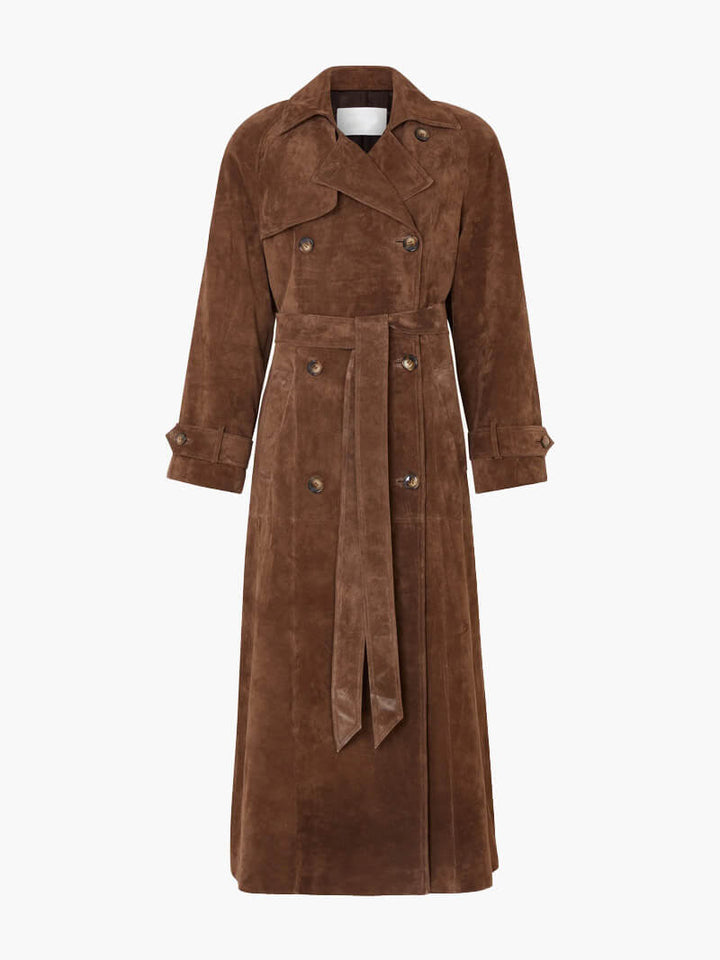 Skovae | Faux Suede Trenchcoat