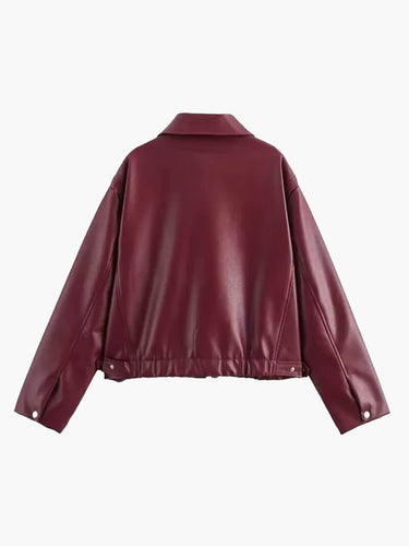 Stilla | Streetwear Pu-Læder Jakke Cassie
