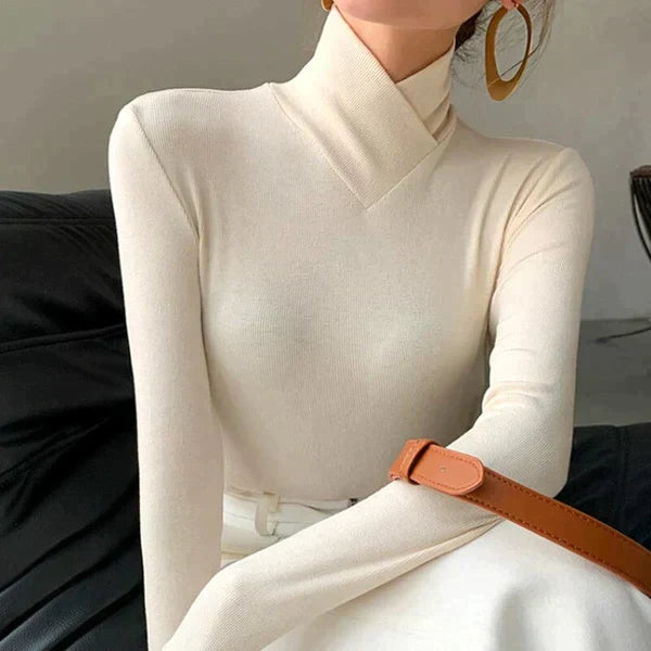Stilla | Rullekrave sweater med lange ærmer til damer