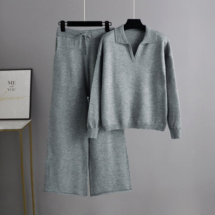 Stilla | Strik Sweater og Bukser Sæt