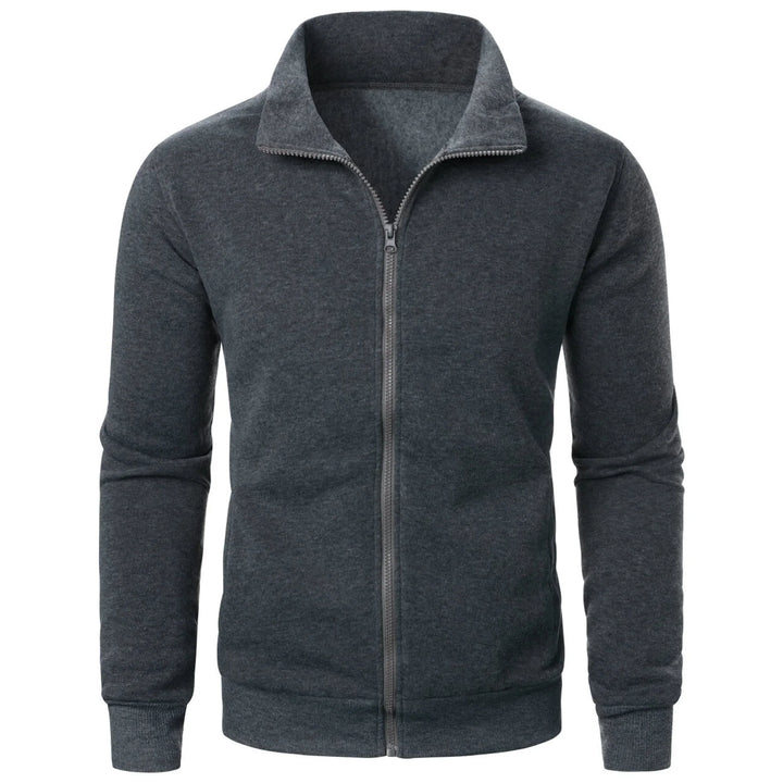 Stilla | Herre Hoodie med Stålkrave og Lynlås