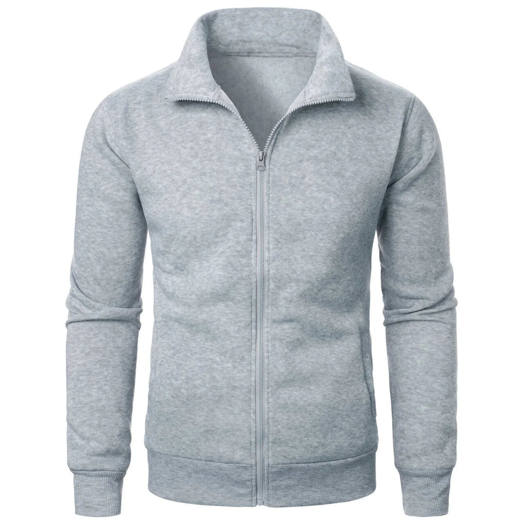 Stilla | Herre Hoodie med Stålkrave og Lynlås