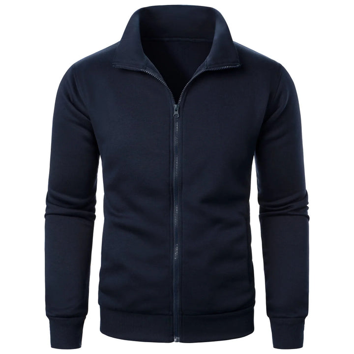 Stilla | Herre Hoodie med Stålkrave og Lynlås