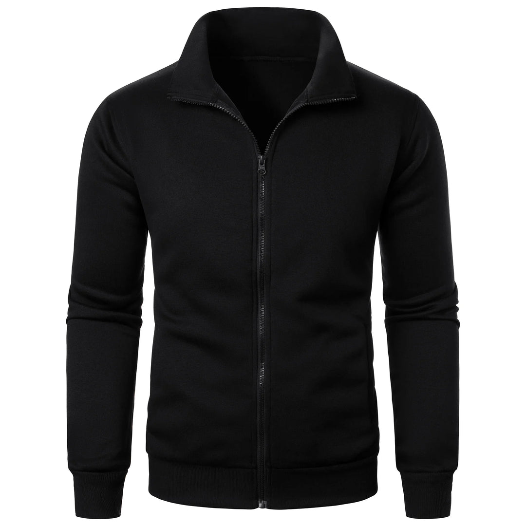 Stilla | Herre Hoodie med Stålkrave og Lynlås