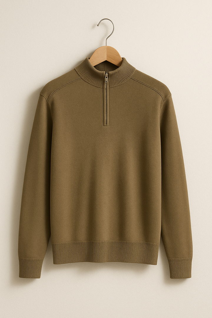 Stilla | Herres Halv-Zip og Høj Krave