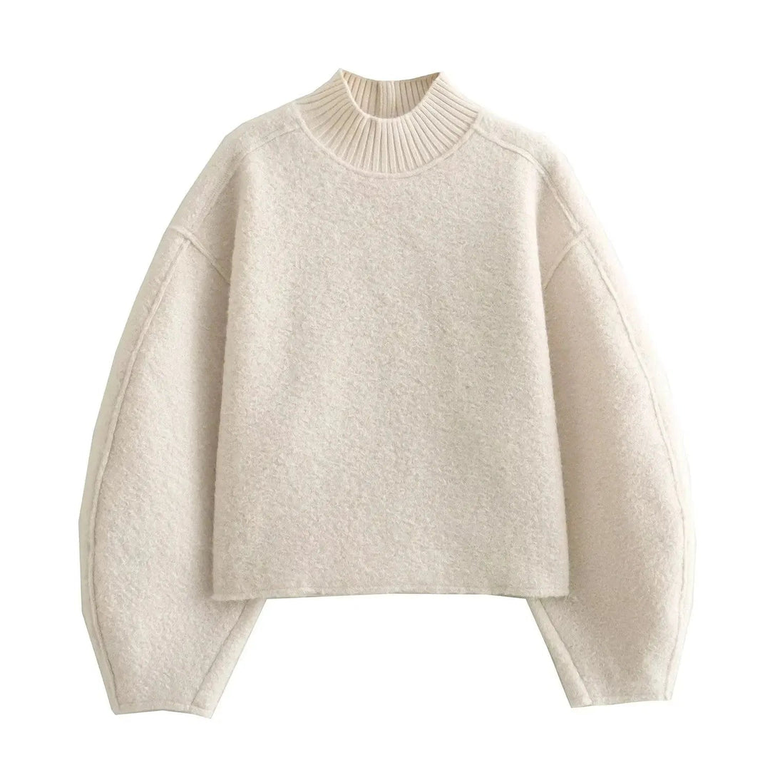 Stilla | Rullekrave Sweater til Damer Lavet Af Boucle-Strik
