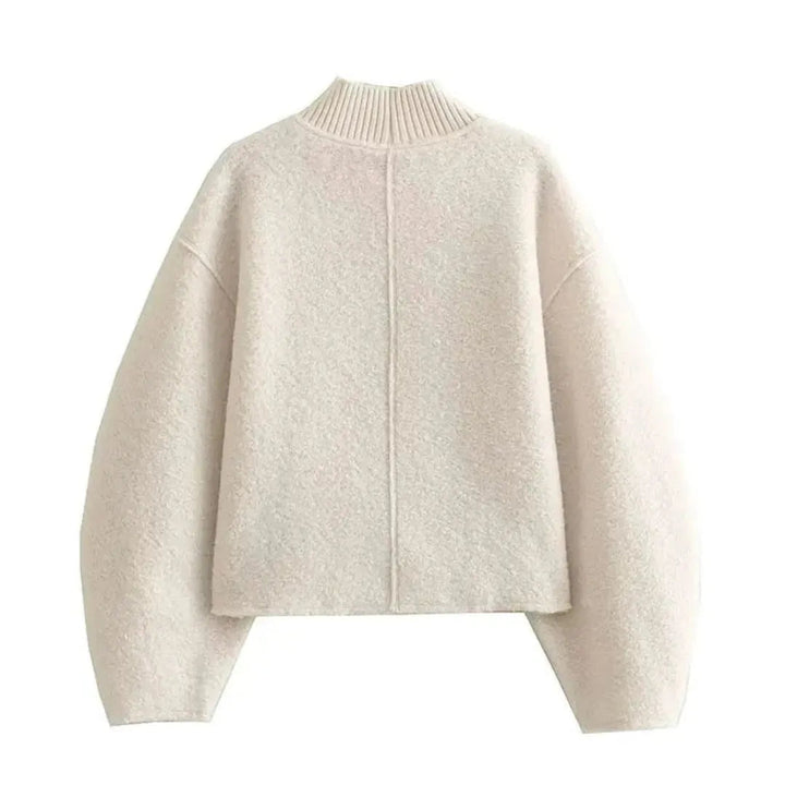 Stilla | Rullekrave Sweater til Damer Lavet Af Boucle-Strik