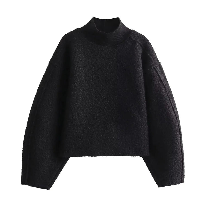 Stilla | Rullekrave Sweater til Damer Lavet Af Boucle-Strik