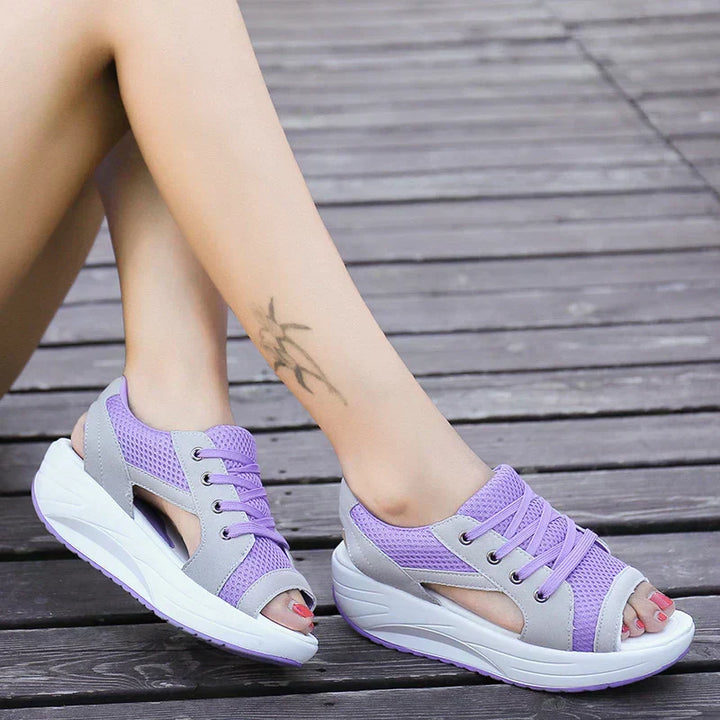 Skovae | Ortostatisk Open-Toe Mesh-Sneakers til damer